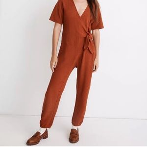 Madewell knit tie knot jumpsuit